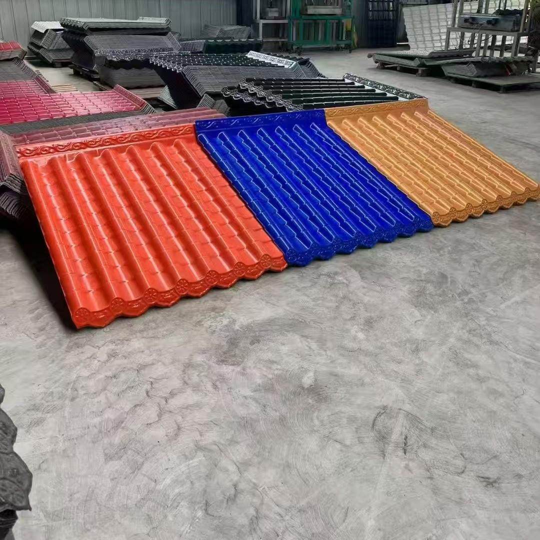 金黄色ASA树脂彷古一体瓦屋簷屋顶装饰瓦片雨棚门头中式工厂直销,淘宝优惠券,粉丝福利购,淘宝优惠卷