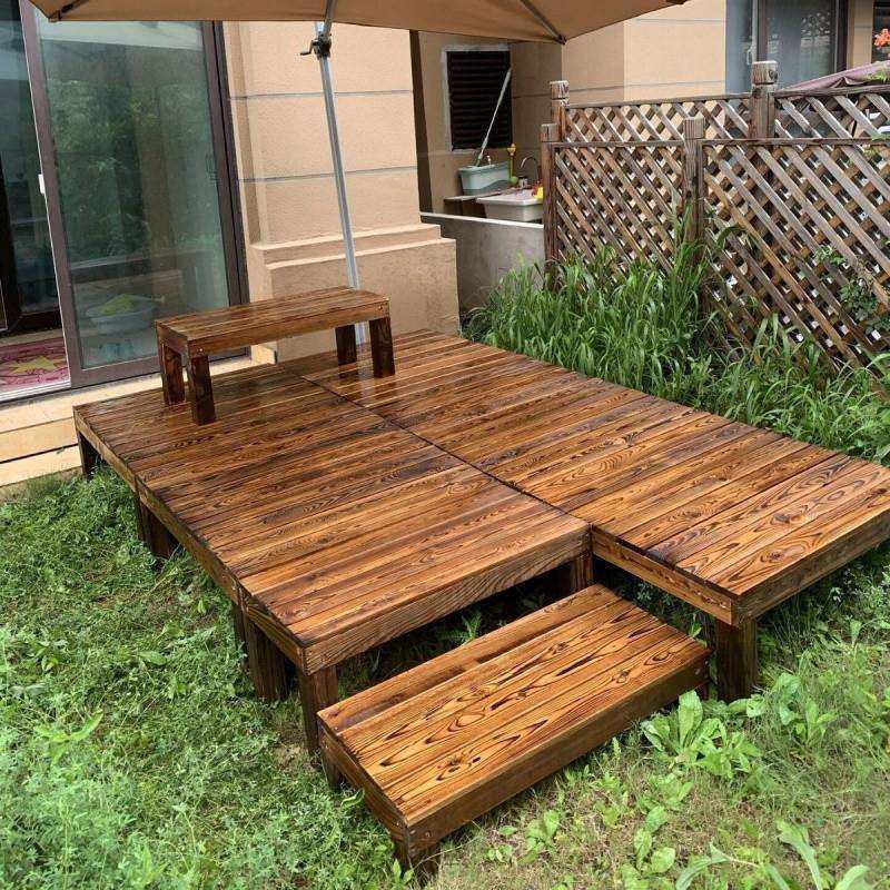 户外防腐木地板阳台庭院实木平台花园榻榻米台阶露台木地台摆摊,淘宝优惠券,粉丝福利购,淘宝优惠卷