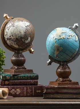 【曼塔】复古咖啡馆摆件酒柜柜办公室书房装饰品家居书架书柜摆设