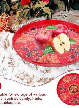 Tea Tray Wedding Candy Snack Traditional Chinese Plates