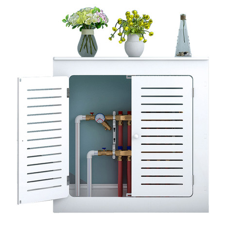 地暖分水器遮挡箱卫生间防水地暖门遮挡罩暖气水表装饰遮挡柜子 - 图3