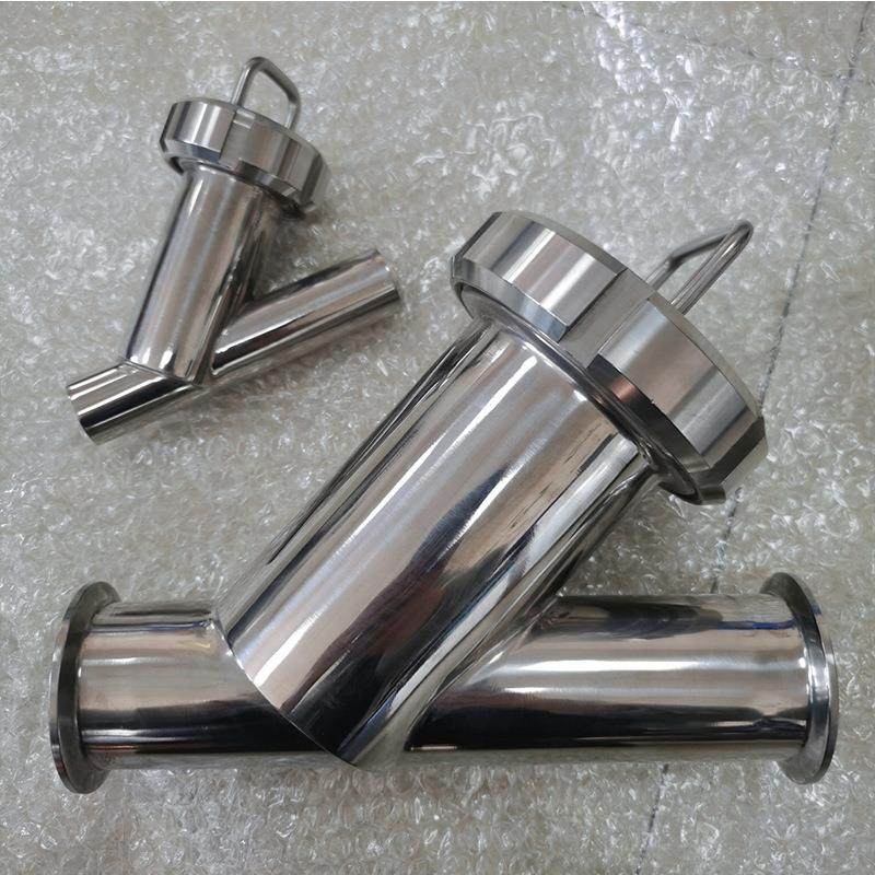 Y型精密过滤器快开卡箍卡环连接304不锈钢过滤器卫生级抛光 - 图0