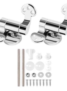 Toilet Seat Hinge 1Pair Replacement Stainless Steel Hinges
