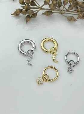 Daith Tragus Helix Piercing Earring Women 2023 Zircon Star M