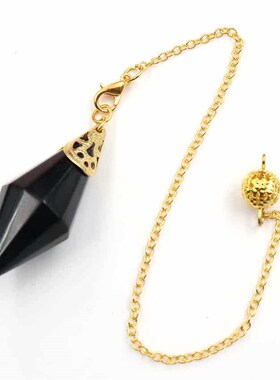 AccessoriesNatural Crystal 12 Faceted Pendulum PendantCrysta
