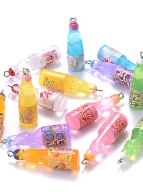 10Pcs Plastic Pop Cola Soda Drinks Beverages Charms Juice Al