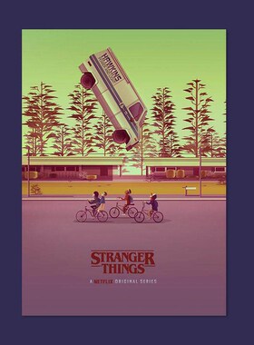 Stranger Things Poster Season 3 2 1 Characters Retro TV Mov