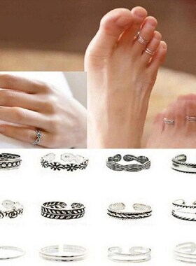 9Pcs Adjustable Toe Rings for Women Hypoallergenic Open Toe