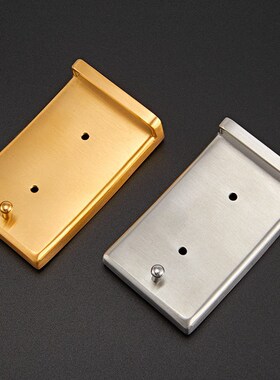 Wear Mens Stainless Steel Smooth Buckle Head Brushed Plate