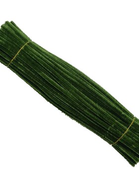 100PCS DIY Green Pipe Cleaners for Craft Long Crafting Pipe