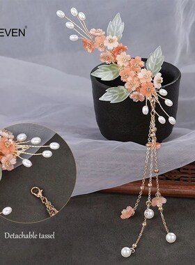 Handmade Mini Flower Hairpins Purple/Pink/Orange/White Flora