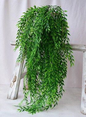 5 forks green Hanging Plant Artificial Plant Willow Wall Hom