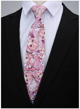 Japanese cartoon printing mens tie fashion casual 8cm creat