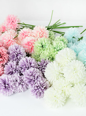 3/5pcs Silk Dandelion Flower Ball Bouquet Fake Artificial Fl