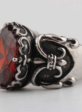 Fashion retro simple diamond inlaid tide mens dark wind sta