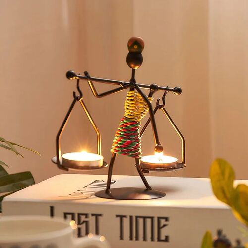 Creative Nordic Candle Holder Candlestick Romantic Candlelig - 图3
