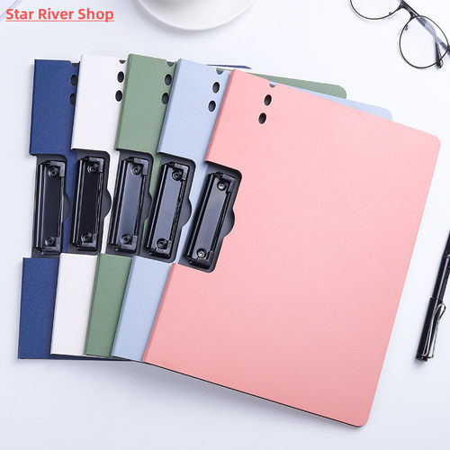 A4 File Folder Clipboard Writing Pad Memo Clip Board Double - 图0