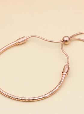 2023 New Silver Color Classic Adjustable Snake Chain Bracele