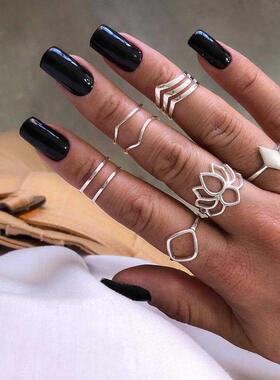 8 Pcs/set Fashion Openwork Geometric Lotus V Rhombus Joint S