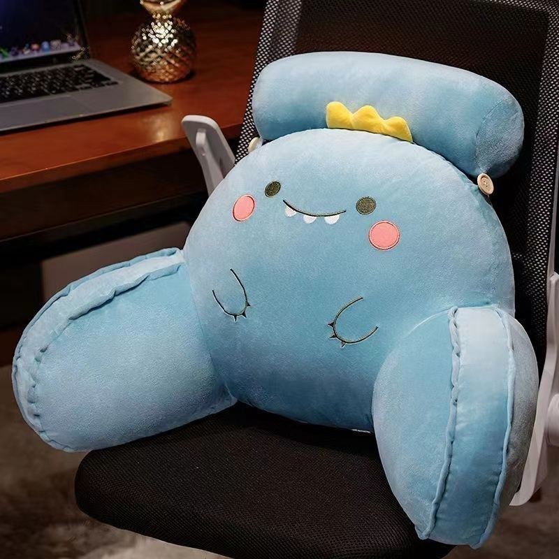 YIKEJI床头软包大靠背沙发靠垫宿舍学生枕头床上看书车用护腰垫,淘宝优惠券,粉丝福利购,淘宝优惠卷