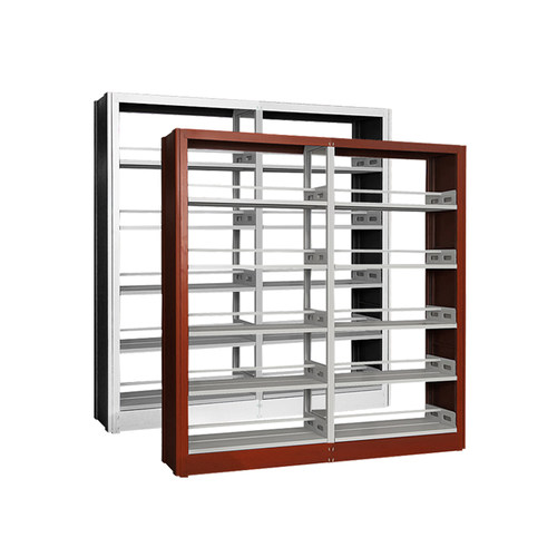 钢制单面书架书店阅览室资料室学校图书架儿童家用展示置物货架 - 图3