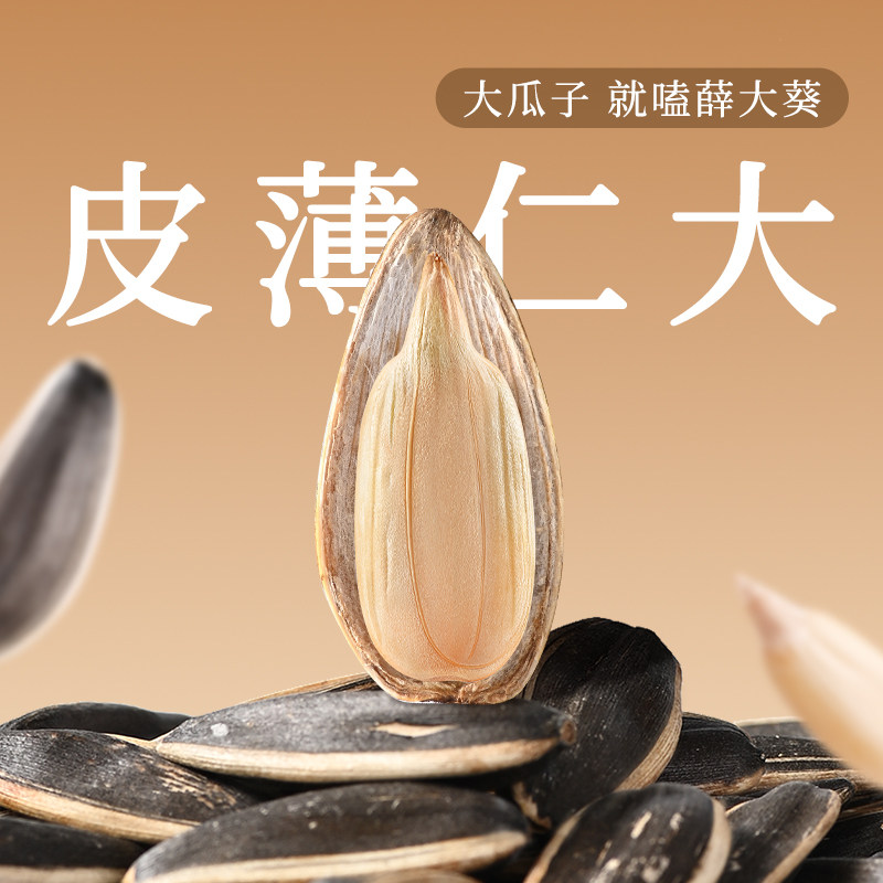 薛大葵薛记炒货出品原味瓜子68g焦糖多味五香葵花籽高品质大瓜子