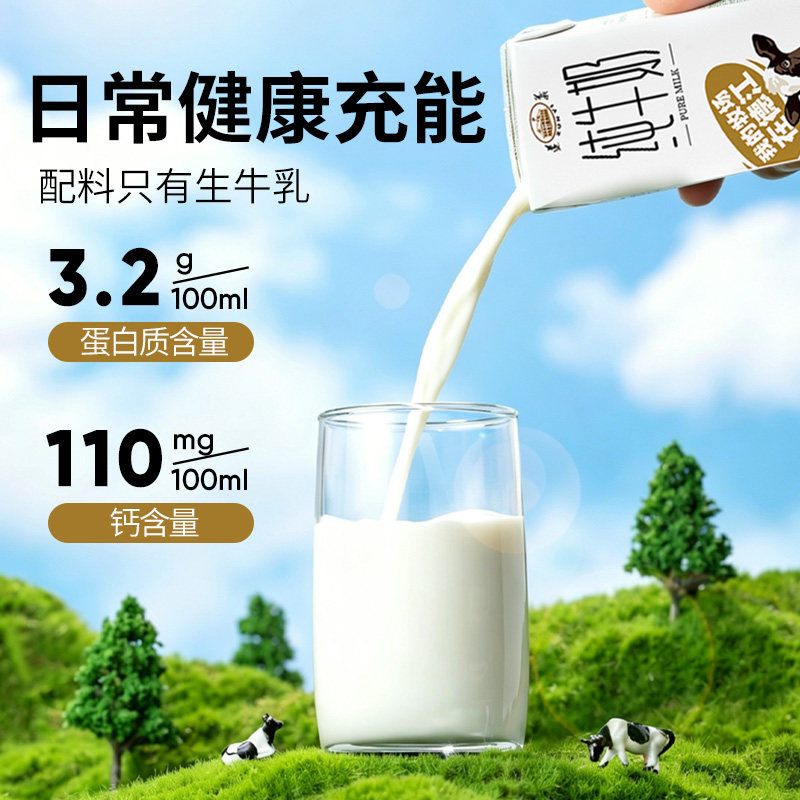 贵州老字号遵义纯牛奶200ml*10贵州牛奶