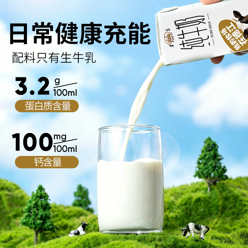 贵州老字号遵义纯牛奶200ml*10贵州牛奶