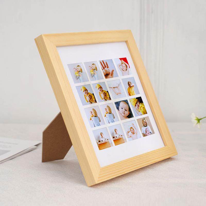 创意四九宫格相框实木摆台油画棒手绘画装裱框耳钉首饰收纳展示架,淘宝优惠券,粉丝福利购,淘宝优惠卷