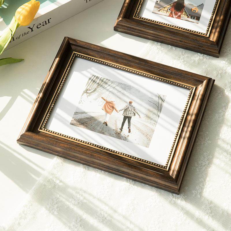 美式复古创意相框摆台6寸7寸8寸10寸12寸框架挂墙洗照片做成相框,淘宝优惠券,粉丝福利购,淘宝优惠卷