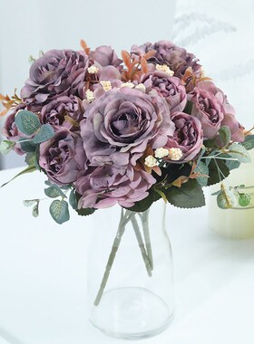 Beautiful Hydrangea Roses Artificial Flowers for Home Weddin