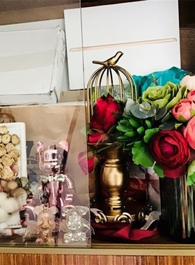 鸟笼式橱窗摆件样板房装饰道具咖啡厅软装饰品婚庆甜品台装饰摆件