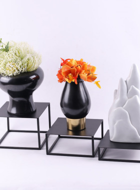 金属底座家居饰品摆件搭配支架样板房软装饰品客厅茶几玄关小配饰
