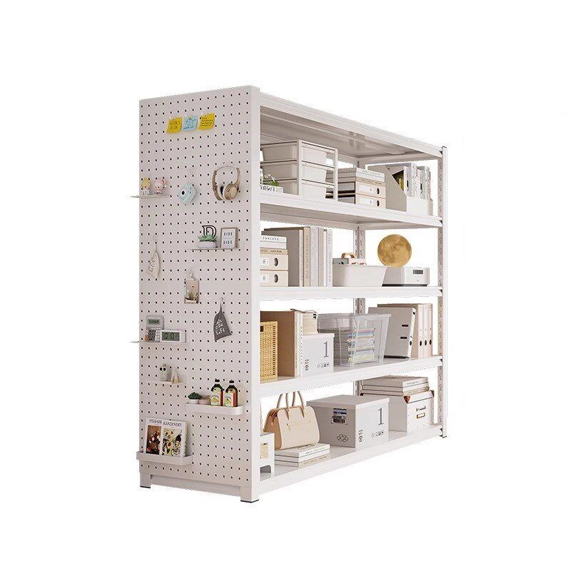 Household shelf storage rack floor-standing multi-layer bookshelves hole board storage debris express storage rack supermarket display rack