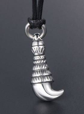 Fashion mens wolf tooth titanium steel pendant pendant pend