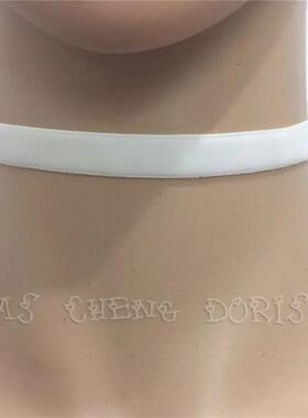 Valentines Day Gift Punk Gothic White Velvet Choker Necklac