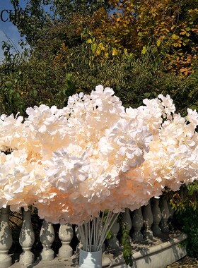 90cm Silk Hydrangea White Branch Drifting Snow Gypsophila  A