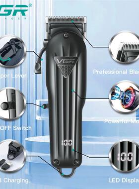 VGR Hair Clipper Professional Hair Cutting Machine Rechargea