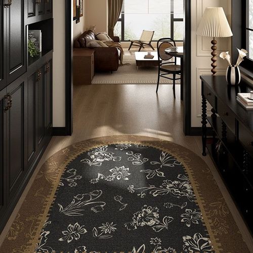 美拉德中古复古风入户门丝圈地垫202新款法式高级感进门入宅地毯 - 图3