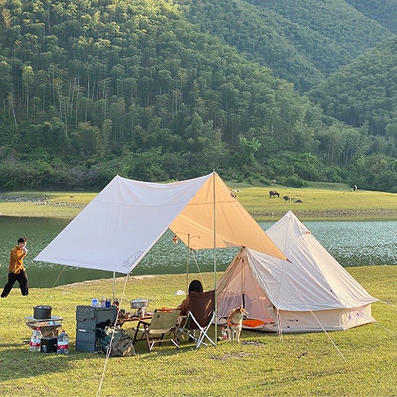 丹麦NORDISK大白熊 Kri Trp平/20平方形天幕棉布防水天幕,淘宝优惠券,粉丝福利购,淘宝优惠卷