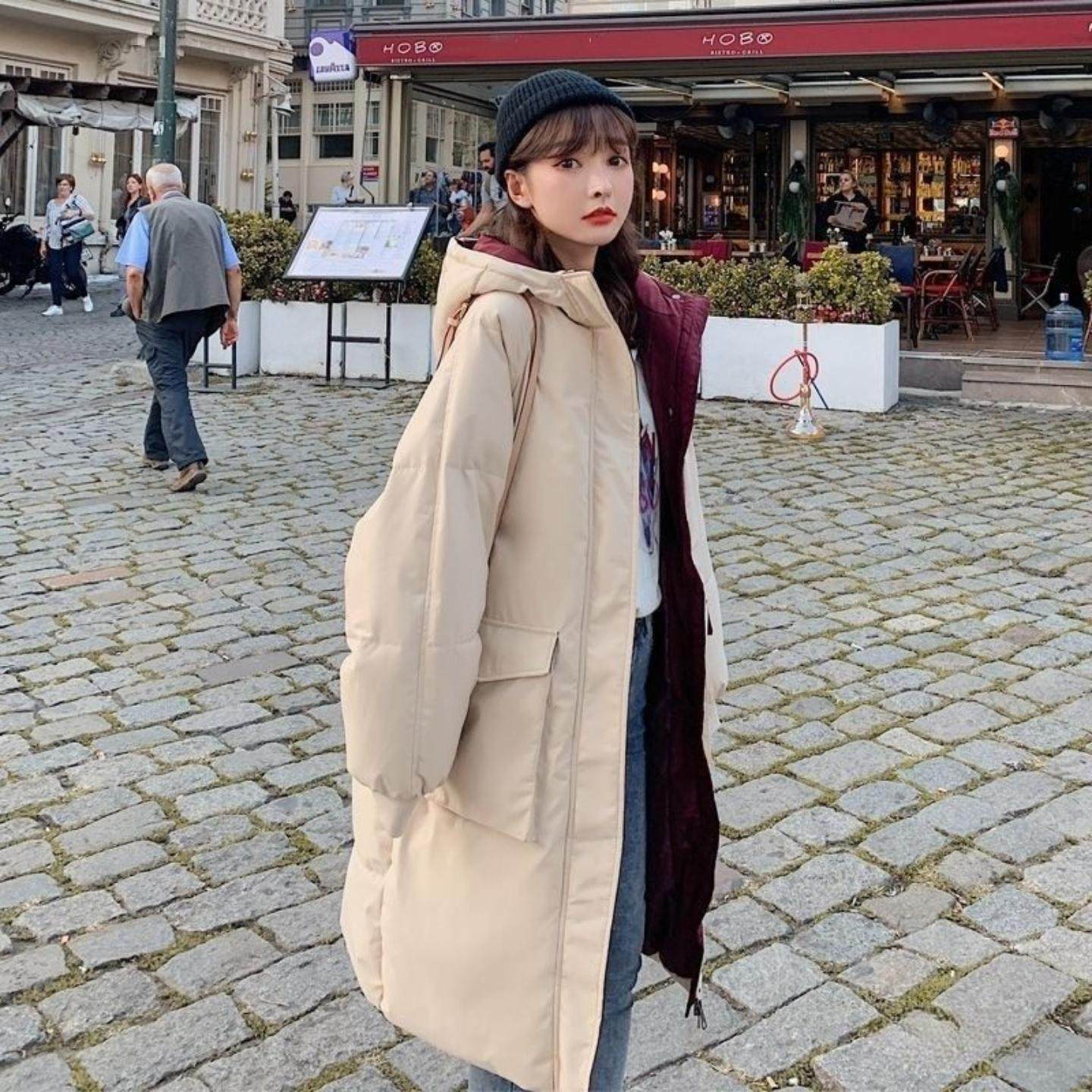 加厚面包服羽绒棉衣棉服女韩版宽松冬季外套中长款棉袄2025年新款,淘宝优惠券,粉丝福利购,淘宝优惠卷