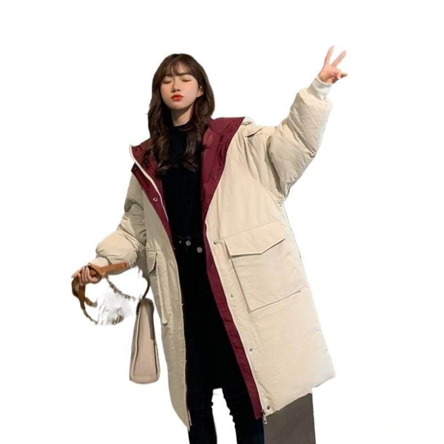 加厚面包服羽绒棉衣棉服女韩版宽松冬季外套中长款棉袄2025年新款,淘宝优惠券,粉丝福利购,淘宝优惠卷