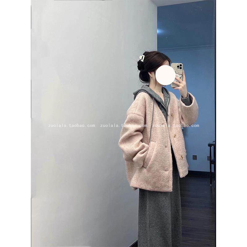 一整套入冬穿搭大码胖mm韩系高级感毛呢外套卫衣休闲裤减龄三件套,淘宝优惠券,粉丝福利购,淘宝优惠卷