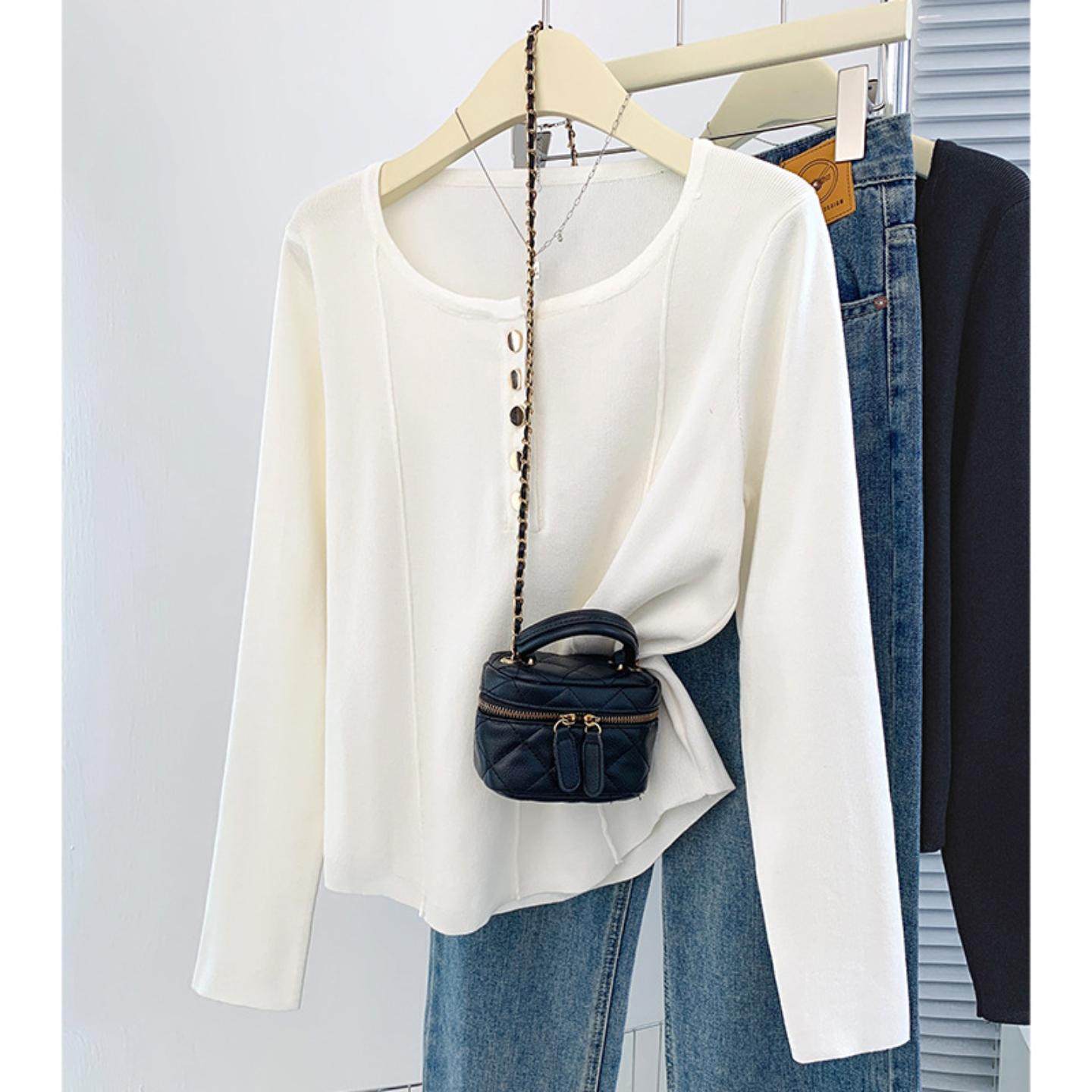 2025年大码女装秋冬新款简约针织打底衫胖mm圆领长袖毛衣上衣8809,淘宝优惠券,粉丝福利购,淘宝优惠卷