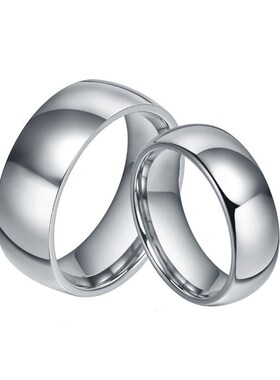 MIXMAX 50PCs Silver Plated Stainless Steel Rings For Men 2mm