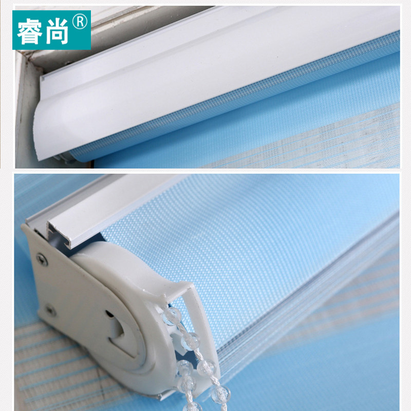 层透景柔纱帘百叶循环帘半遮光隔热拉珠升降卷轴窗帘定制重庆,淘宝优惠券,粉丝福利购,淘宝优惠卷