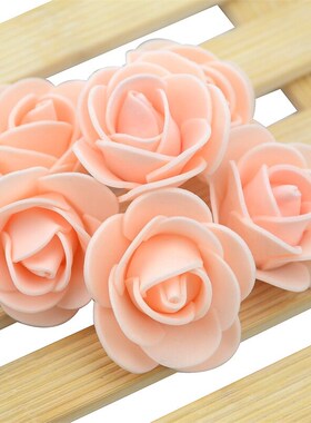 100pcs 3.0cm Mini Artificial Flower PE Foam Rose Head Handma