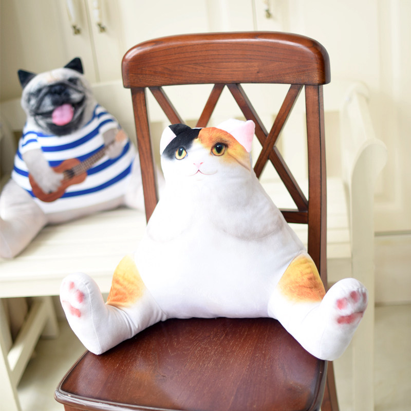 印花动物狗办公室沙发靠枕椅子靠背家居靠垫靠背垫护腰枕腰垫,淘宝优惠券,粉丝福利购,淘宝优惠卷
