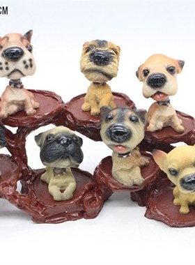 仿真树脂只名犬小狗狗创意汽车客厅酒柜装饰桌面小摆件男生礼品