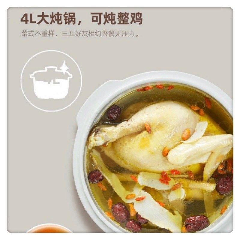 天际超大容量隔水炖智能电炖锅 全自动煲汤BB粥燕窝盅4L 可蒸可炖,淘宝优惠券,粉丝福利购,淘宝优惠卷